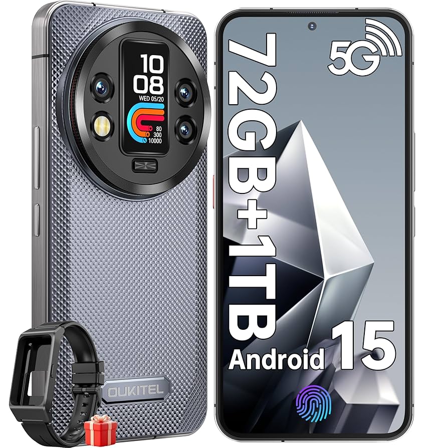 OUKITEL WP200 PRO 5G 1TB 24GB RAM 8800MAH RESISTENTE CON RELOJ
